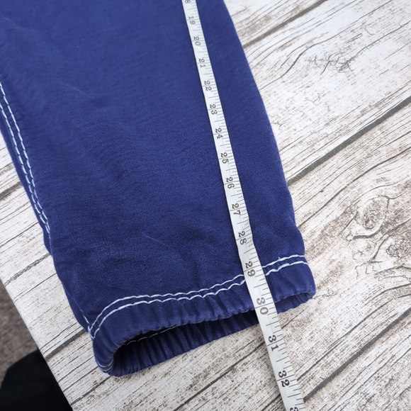 Supreme Big Stitch Sweatpants Blue Y2K Style Size XL - Picture 6 of 10